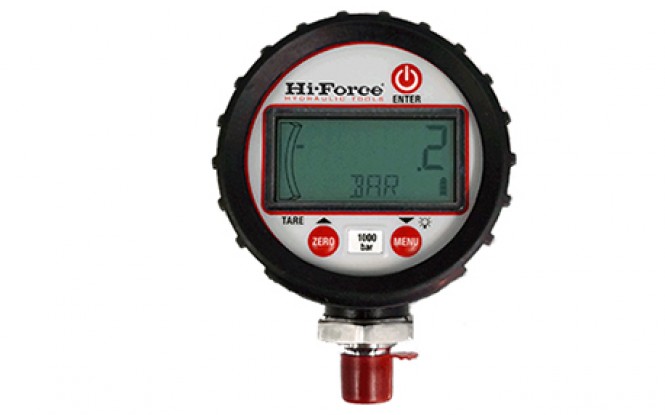 گیج دیجیتالی قابل برنامه ریزی با دقت بالا تا فشار 1000 بار مدل HDG-1-Range ساخت هایفورس انگلستان