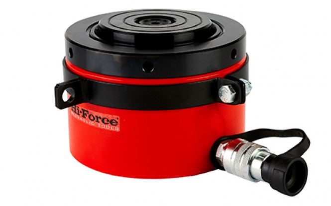 جک هیدرولیکی 700 بار یک طرفه کورس پایین با ظرفیت 520 تن مدل HFL-Range ساخت هایفورس انگلستان