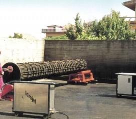 لنس ماشین انعطاف پذیر دوگانه جهت رسوب زدایی داخلی مبدل با فشار 8 بار مدل FX-2/3 ساخت ایدروجت ایتالیا