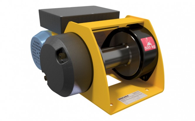وینچ کشنده برقی الکتریکی با ظرفیت 150 کیلوگرم مدل MOTORBOX 150 kg - Low voltage control ساخت هوچز فرانسه